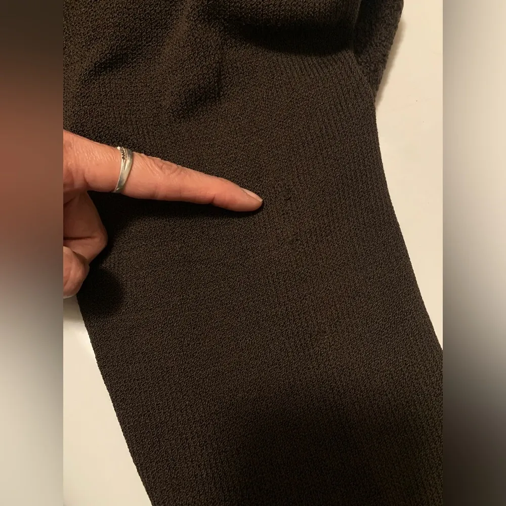 vintage leather sweater jacket size L - Image 16