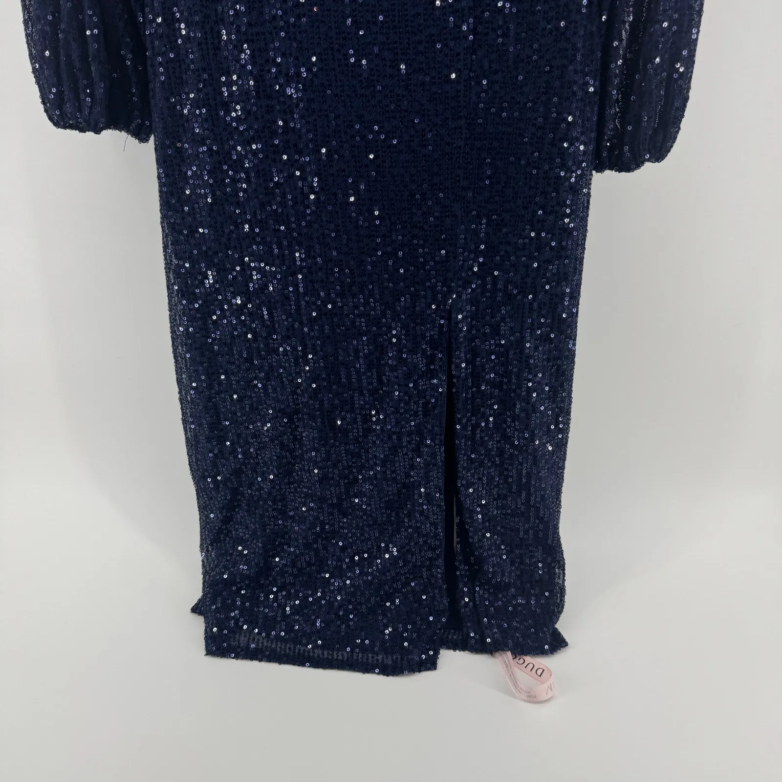 Mac Duggal 42018 Slit Skirt Sequin Dress Womens Sz 6 NWT Glitter Cocktail MOB - Image 6