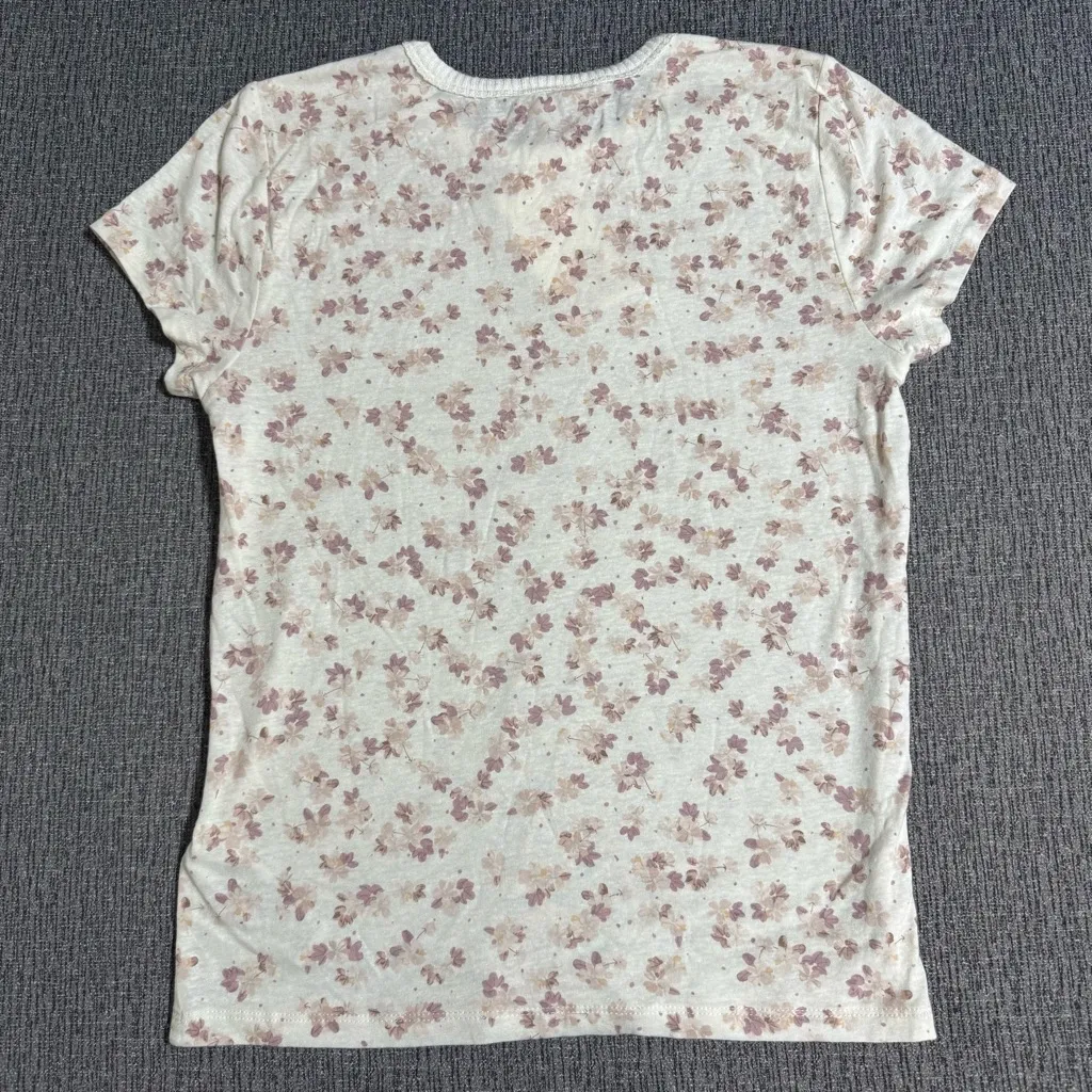 Splendid Women’s Candice Floral Linen Blend Tee - Image 8