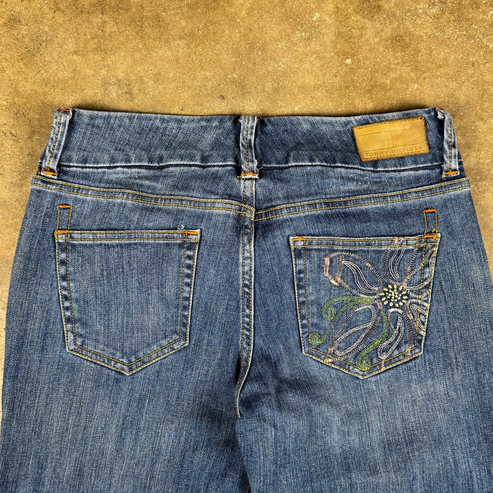 Vintage Y2K Tommy Hilfiger Women’s‎ Jeans Size 4 Blue Bootcut Flare Denim - Image 5