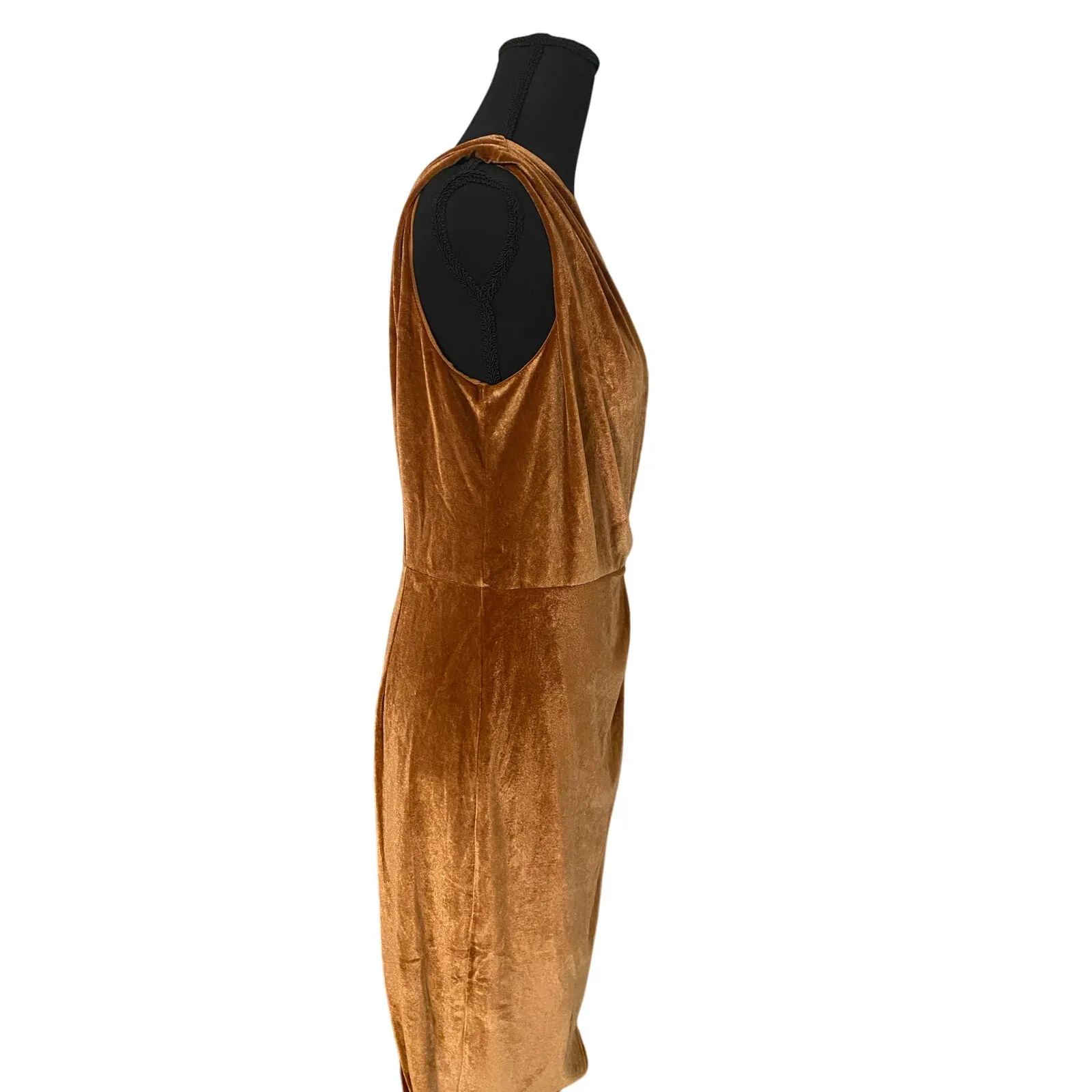 Baltic Born Kourtney Velvet Holiday‎ Party Dress Midi Spice Size Large - Image 4