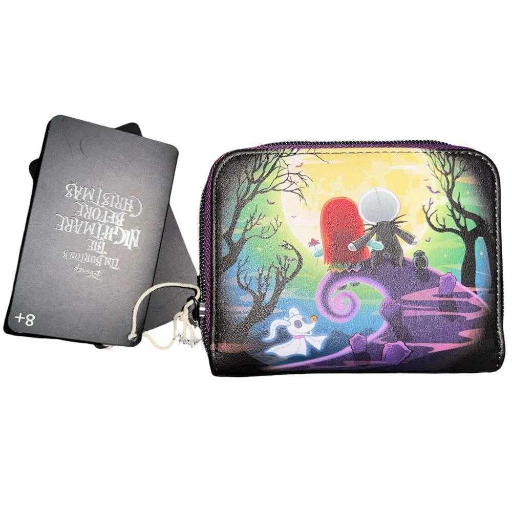New NBC Loungefly The Nightmare Before Christmas Jack & Sally Doll Mini Wallet - Image 6