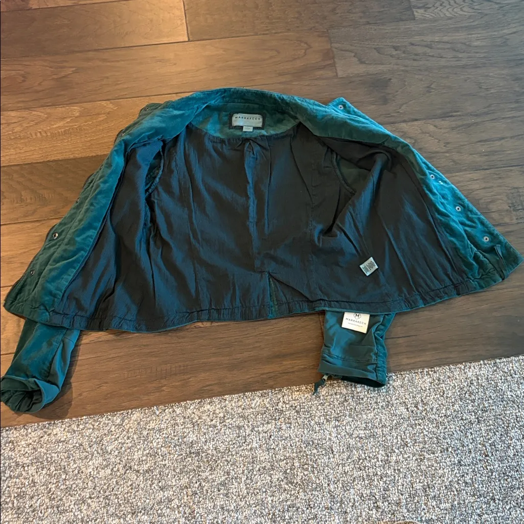 NWT Marrakech Pine Velvet Harlow Jacket Sz M Green Size M - Image 6