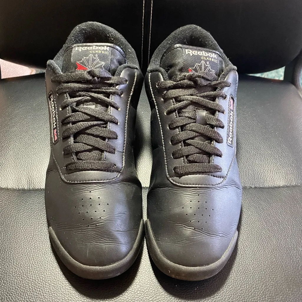 🖤Reebok Classics Black Princess Sneakers Size 10 - Image 3