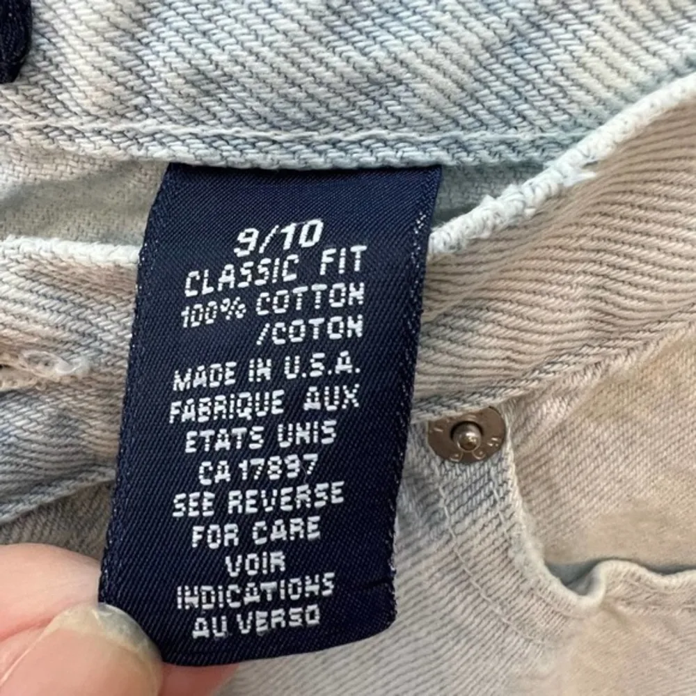 Gap VINTAGE light wash high waisted tapered leg mom jeans classic fit size 10 - Image 10