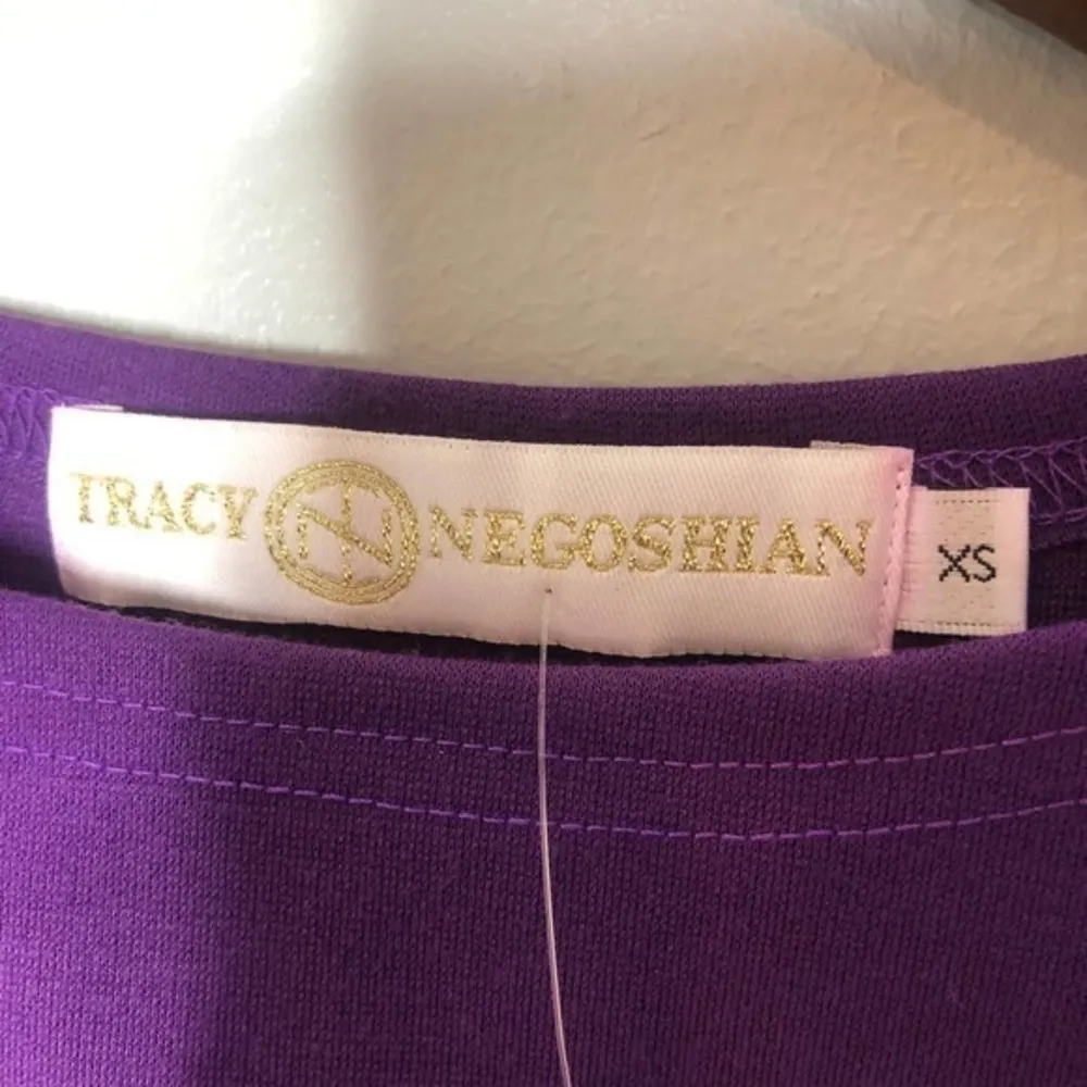 NWT Tracy Negoshian Jagged Diamonds Shift Dress sleeveless ponte knit XS - Image 5