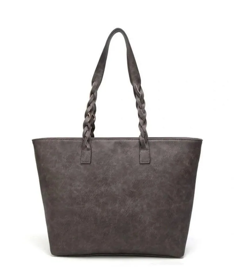 VINTIE Handbag Vintage Tassel Women Shoulder Bag Gray - Image 4