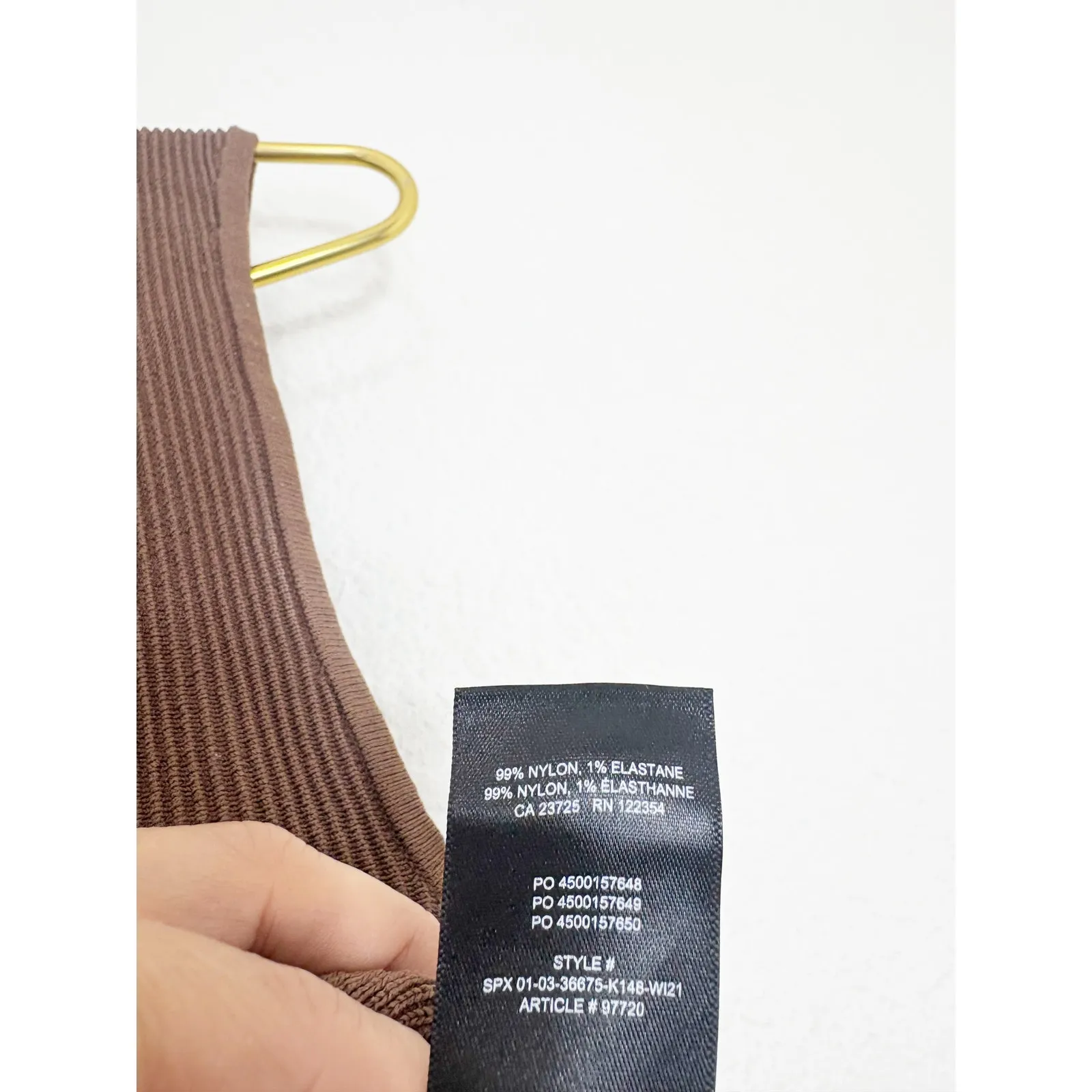 Aritzia Babaton Sculpt Knit Muscle Tank Size Small Brown Cropped Quiet Luxury - Image 8