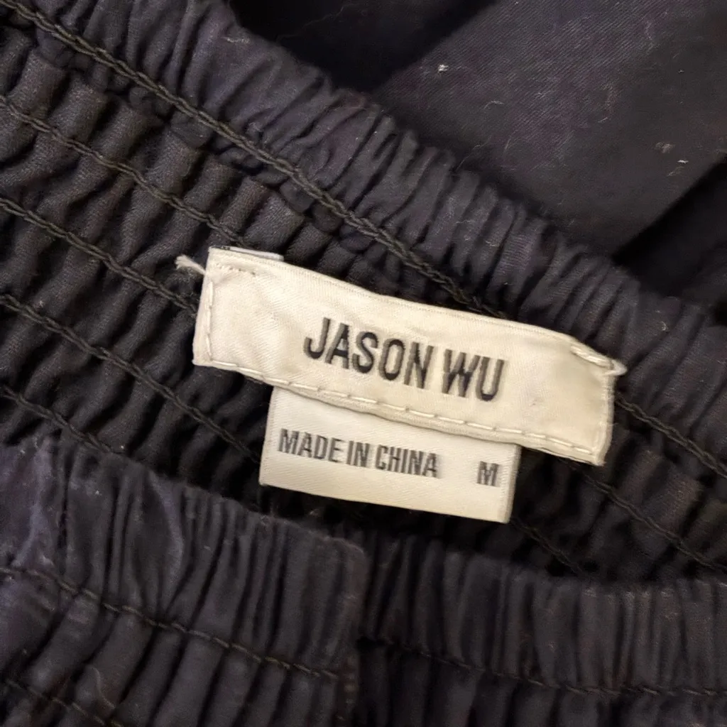 Jason Wu Black Midi Tiered Skirt Size Medium - Image 4