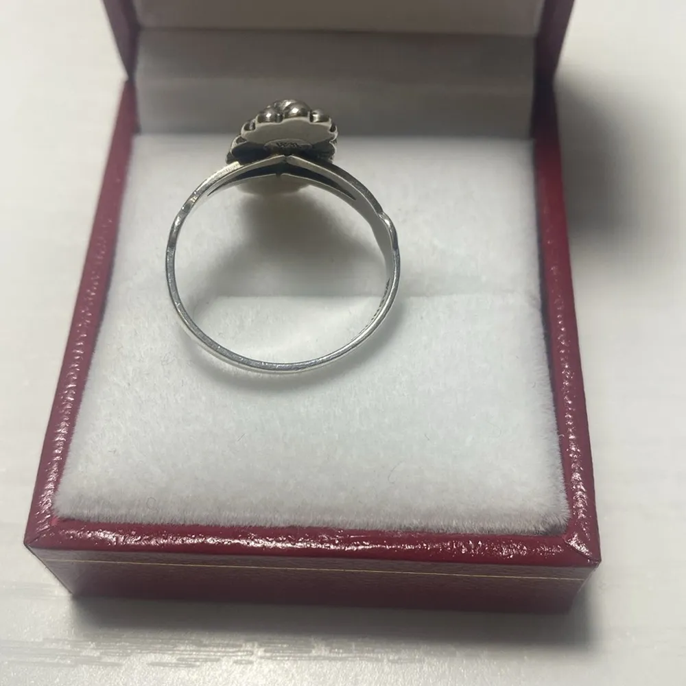 Vintage Sterling Silver Ring Yellow - Image 2