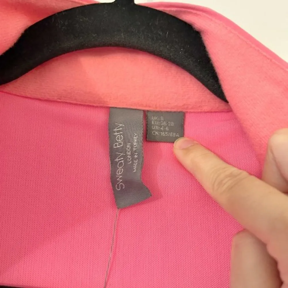 Sweaty Betty Fast Lane Running Jacket Peony Pink Size S NWT - Image 4