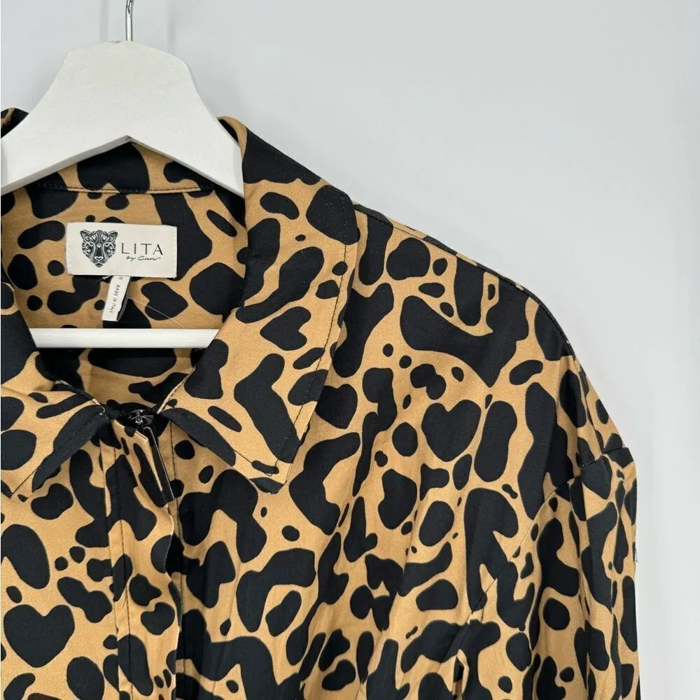 LITA by Ciara X Revolve Born Free Jumpsuit In Printed‎ Organic Cotton Sz S NWOT - Image 7