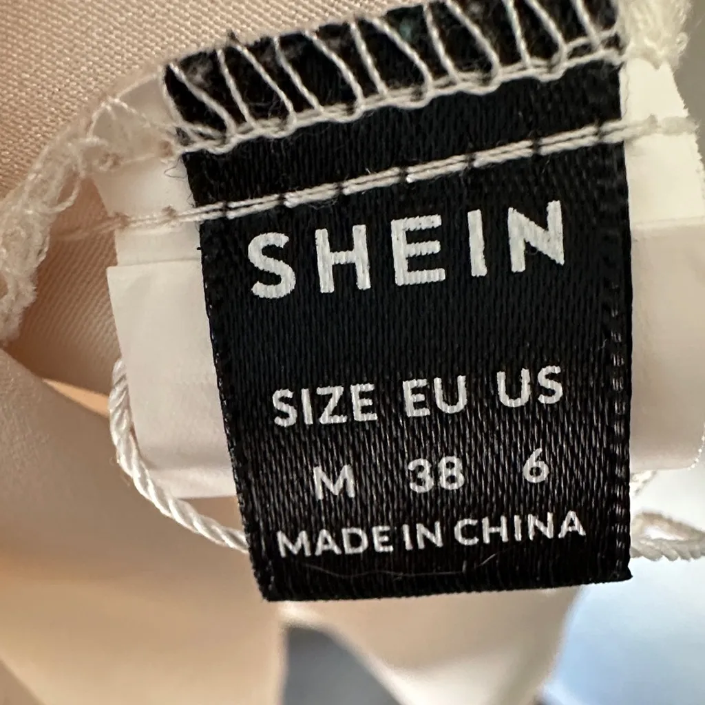 SHEIN Cream Long Sleeve Dress - Image 2