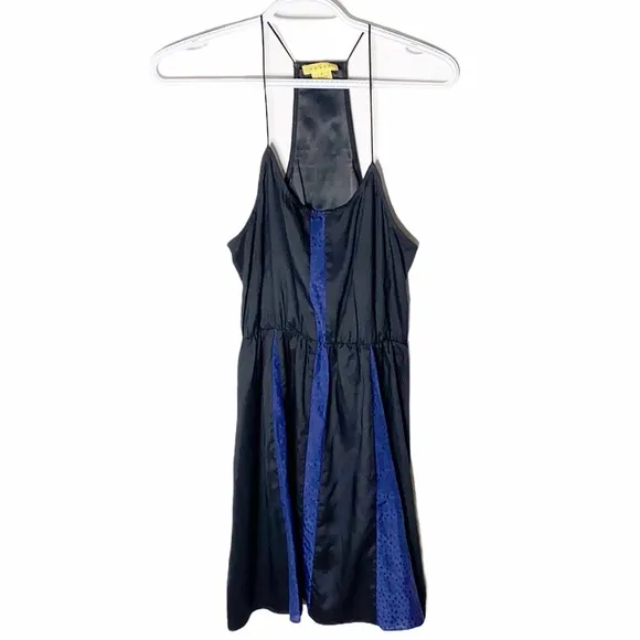 UO Hawks black and navy cocktail colorblock dress sz S - Image 10