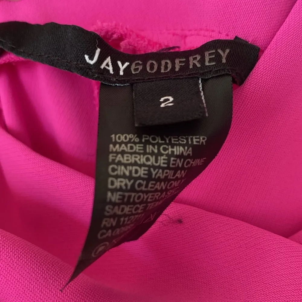 Jay Godfrey Turner Dress in Flamingo Hot Pink Gown Revolve 2 Bright Strappy Slit - Image 10