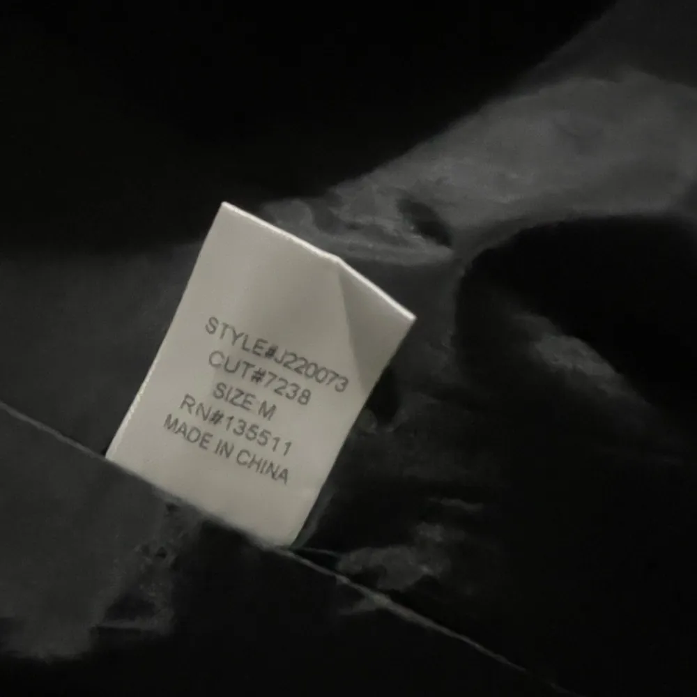 Why Dress Black Blazer Medium Pearl Embellished Edgy Studded Classic Elegant NWT - Image 13