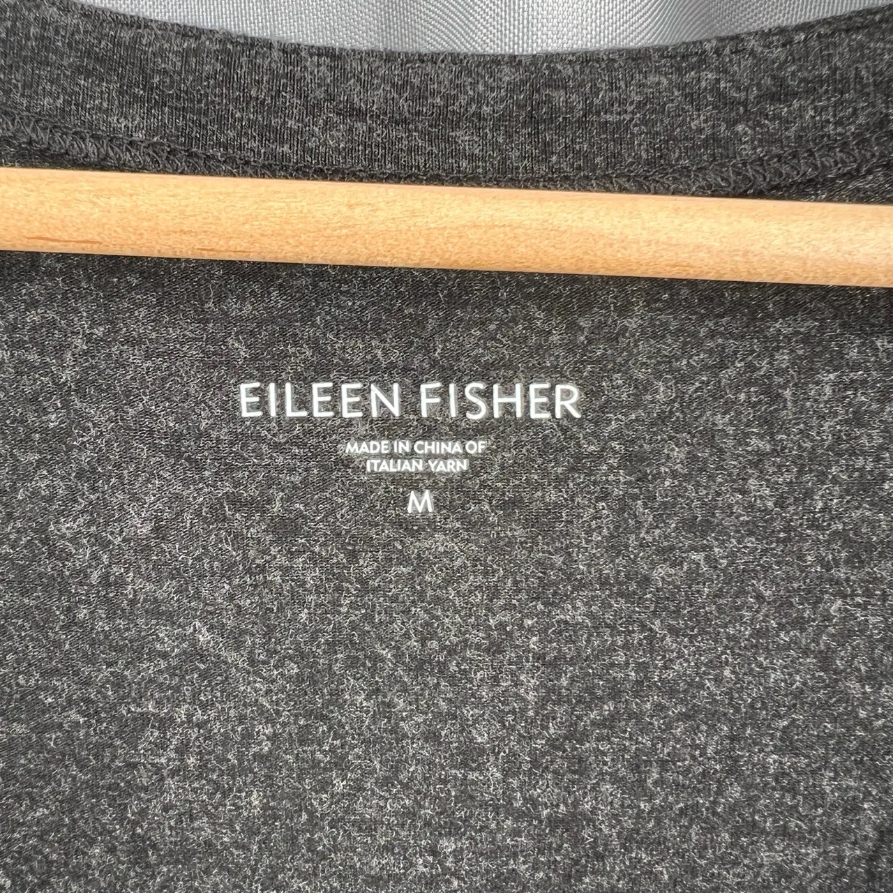 Eileen Fisher Knit Tank Top Dark Gray Sleeveless Viscose Spandex Size M - Image 3