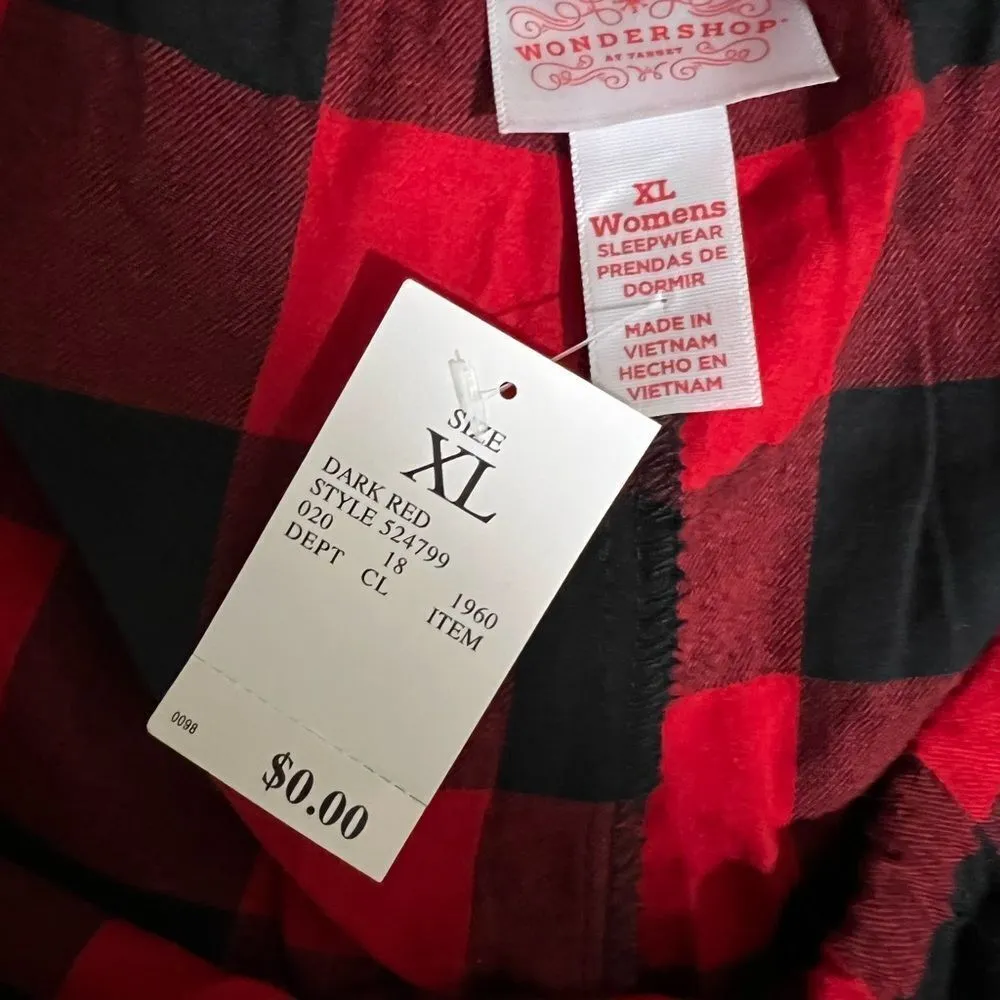 NWT wonder shop pajama pants xl Red - Image 5