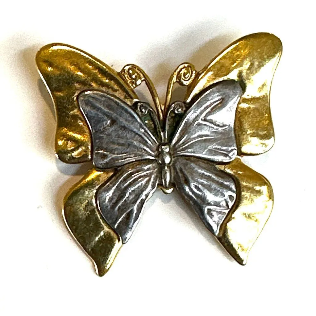 Premier Designs Two-Tone Butterfly Brooch - Image 5