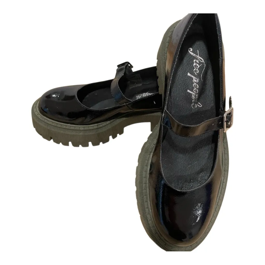 Free People Malika Patent Leather Mary Jane Chunky Platform Heel SZ 7 NWOB - Image 5