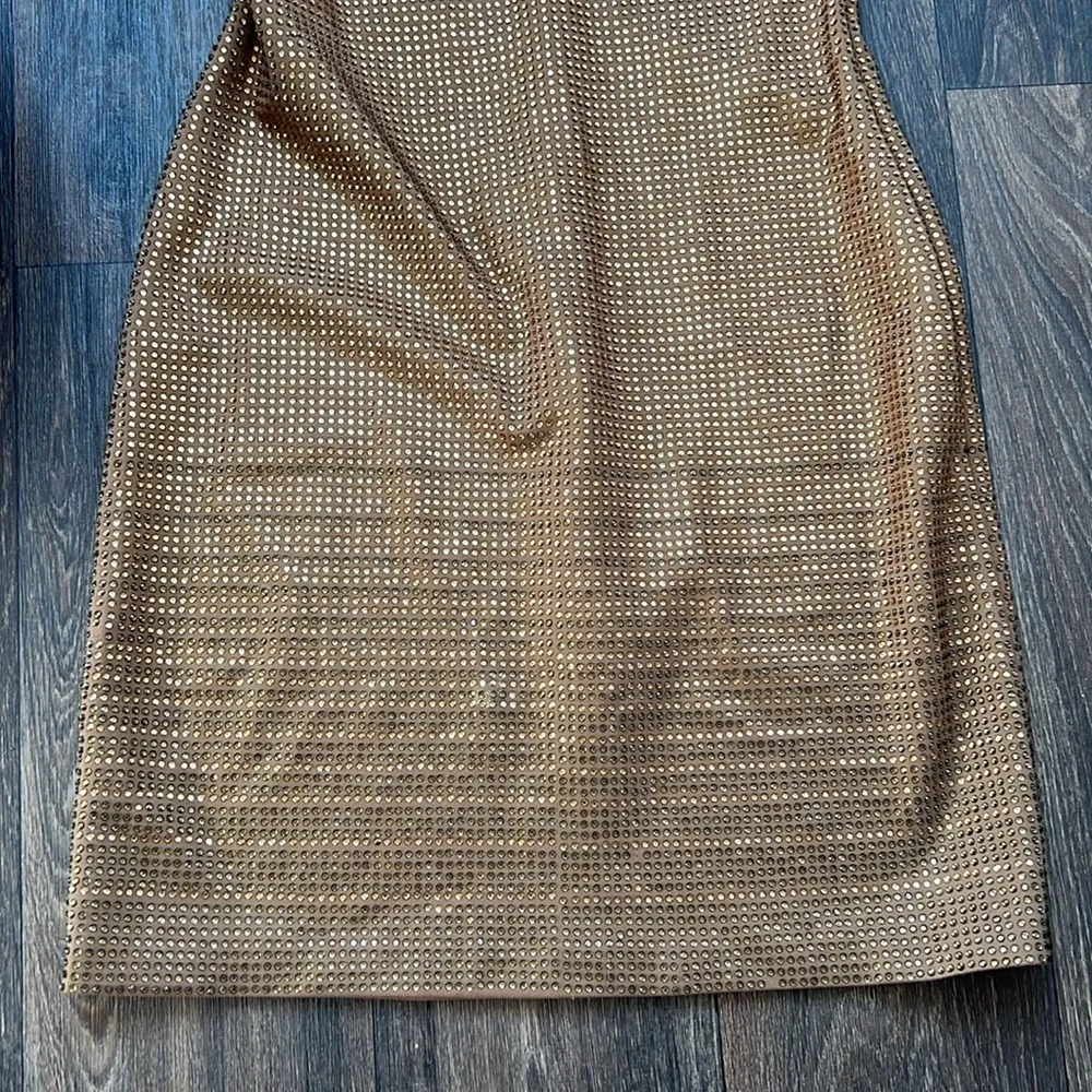 Staud Bejeweled Strapless Mini Dress - Image 3