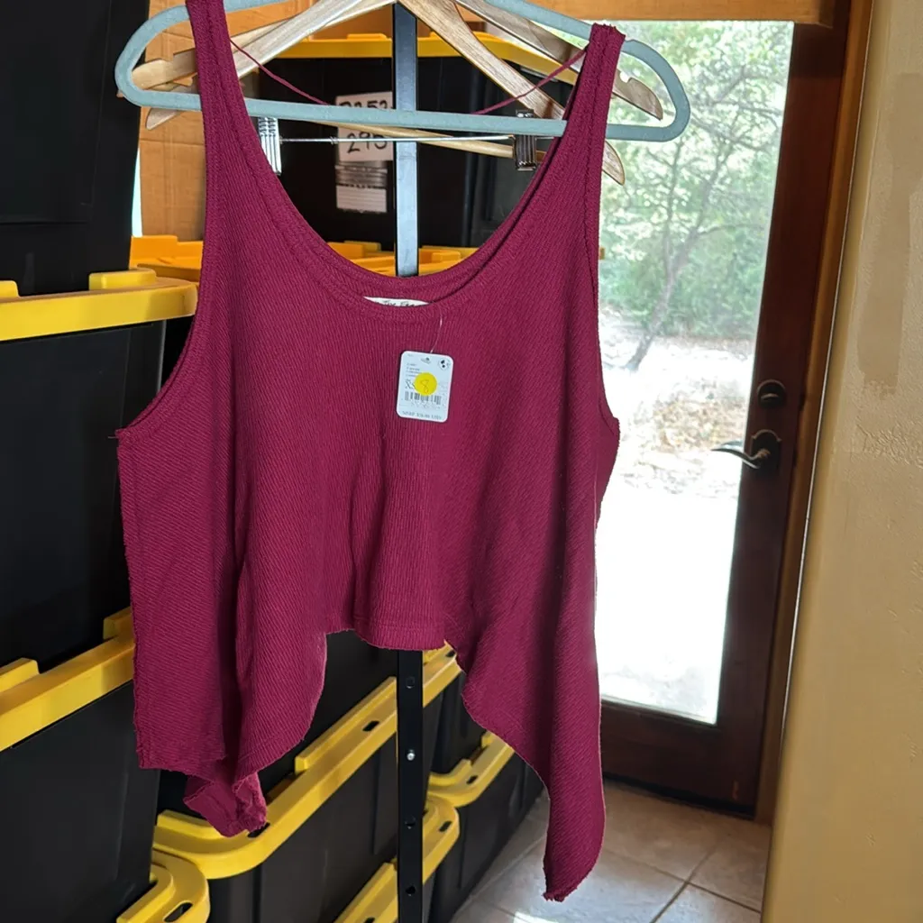 NWT We the Free People Sing La La Handkerchief Tank Gone Gogi Size XS Oversized - Image 8