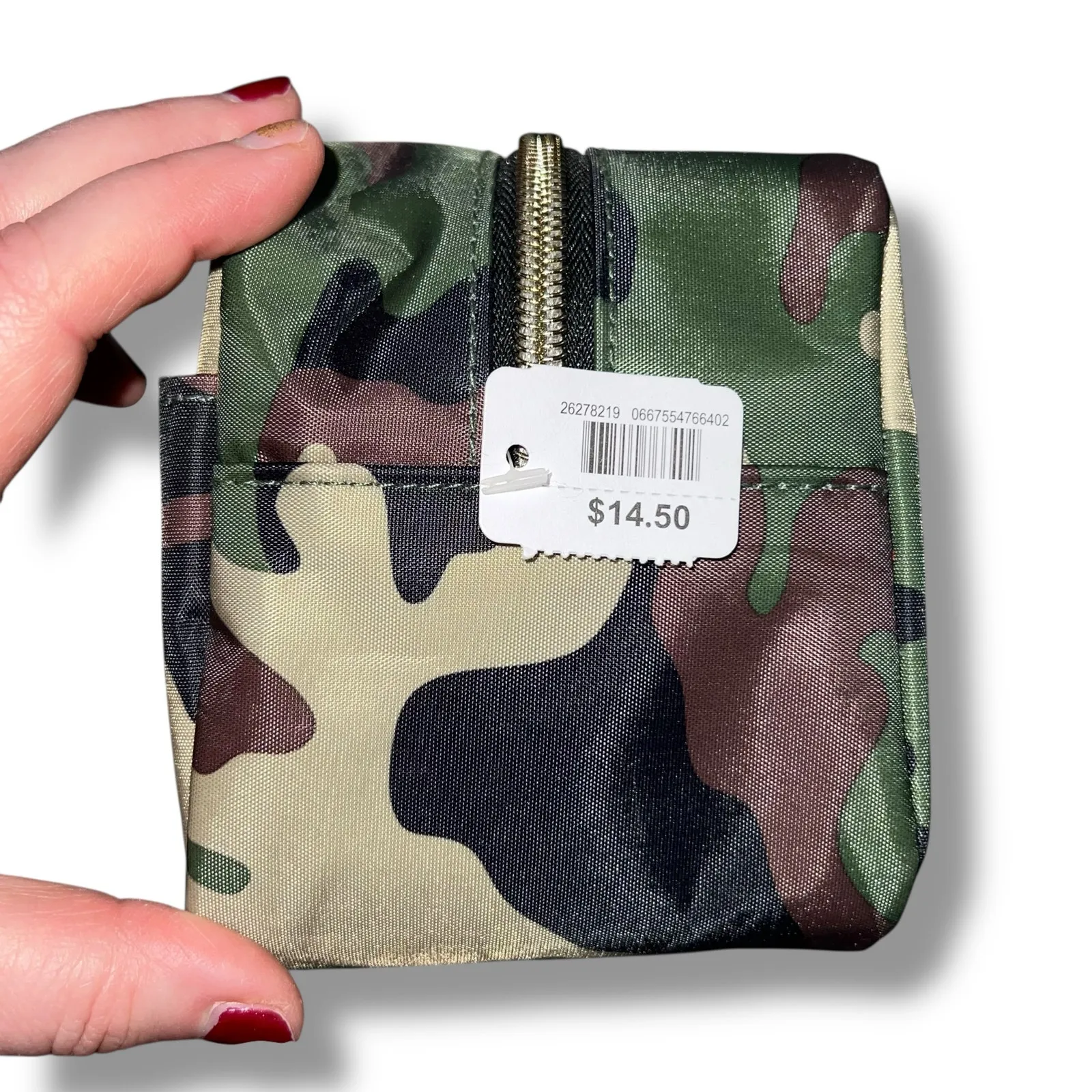 Bath and Body Works Cosmetics Travel Bag Organizer Camouflage Green Brown - Image 8