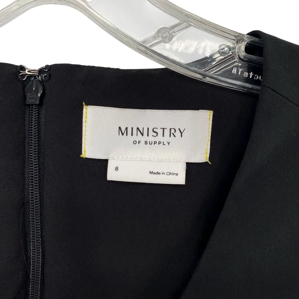Ministry Of Supply Kinetic Black Shift Dress Size 8 - Image 3