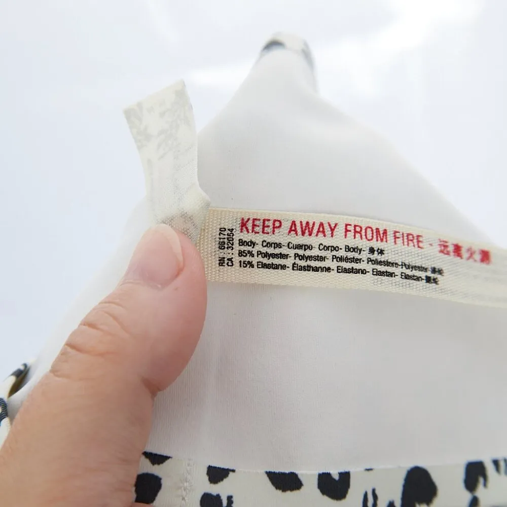 Intimately Free People Cheetah White Black Print Bralette Medium - Image 5