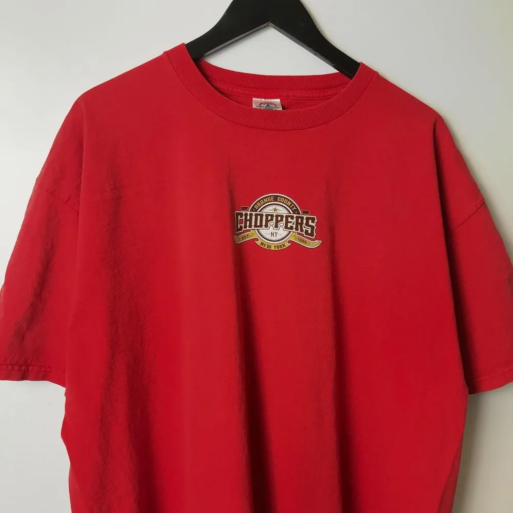 00s Vintage Choppers T Shirt Motorcycle Biker Graphic Tee Short Sleeve Red XXL Size undefined - Image 12