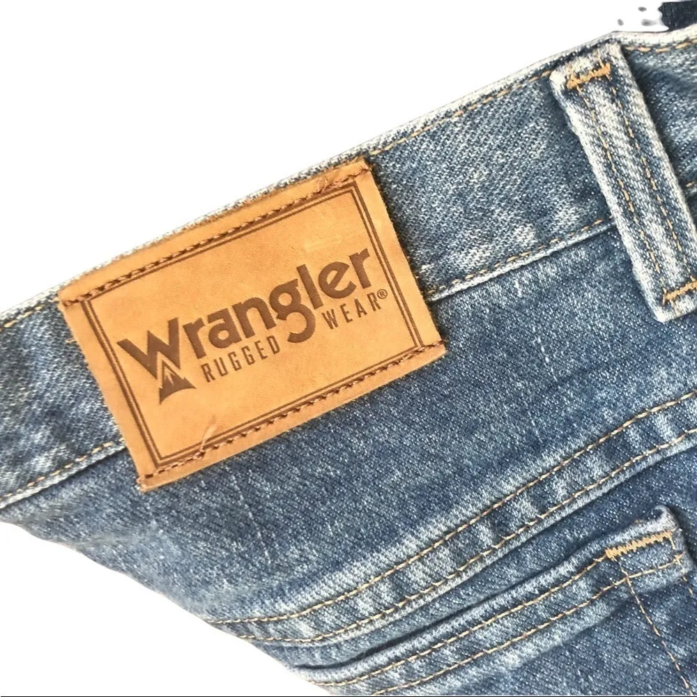 Wrangler Rugged Western Denim Plaid FLANNEL LINED MOM Jean 34X30 High Rise - Image 5
