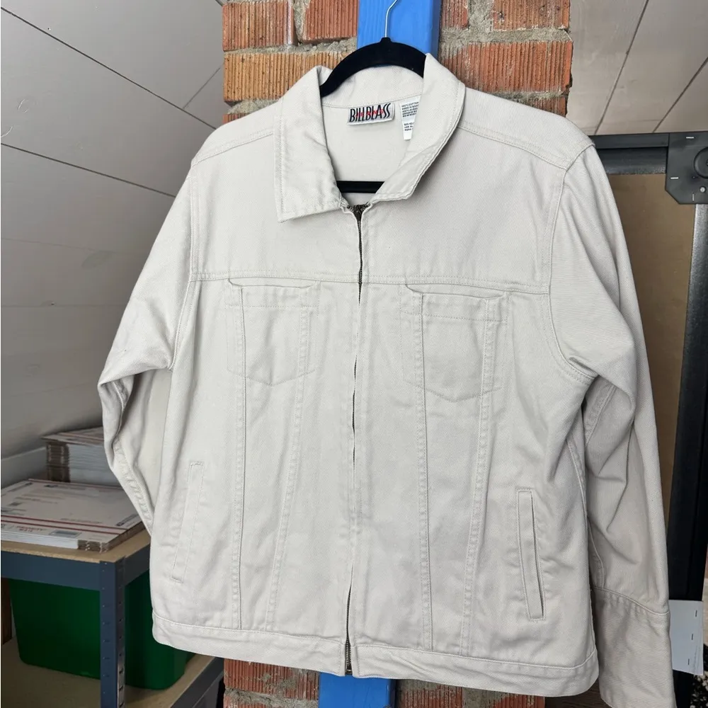 Vintage Bill Blass Jeans Utility Jean Jacket - Image 3