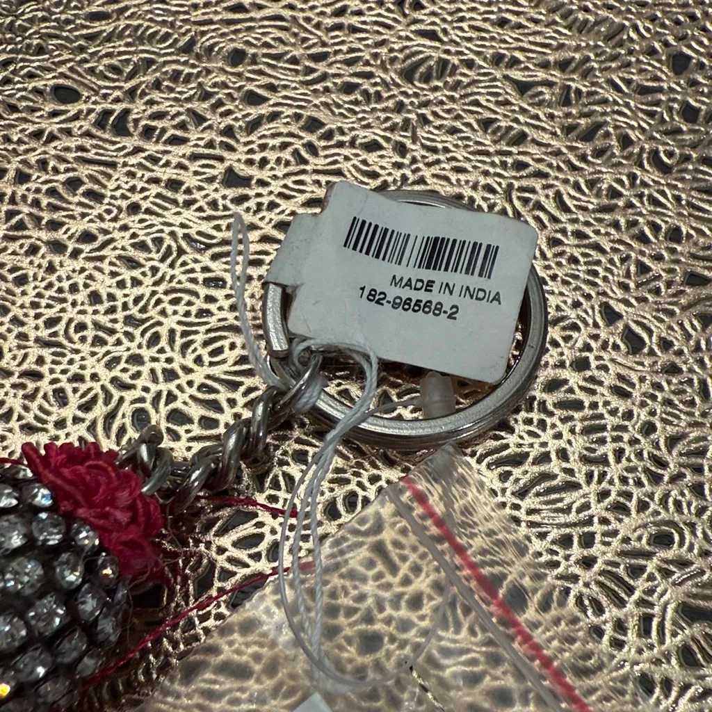 Z Gallerie NWT tassel rhinestone keychain Pink - Image 3