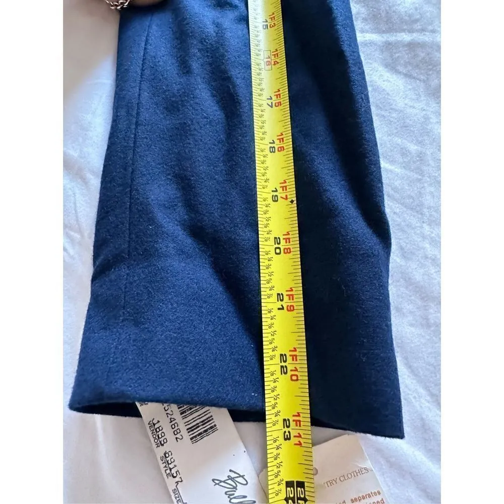 Vintage Pendleton Navy Blue Wool Cropped Pea Coat Jacket Blazer Size 14 - Image 5