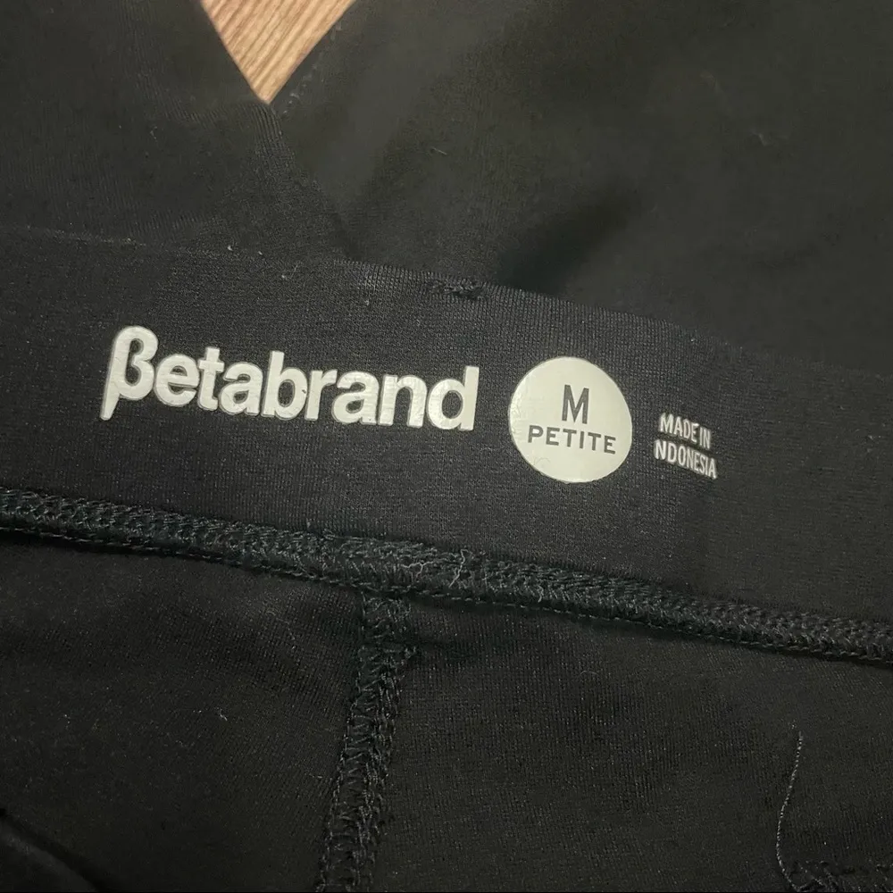 Betabrand Black Legging Pants Size Medium Petite Dress Yoga Pants - Image 3