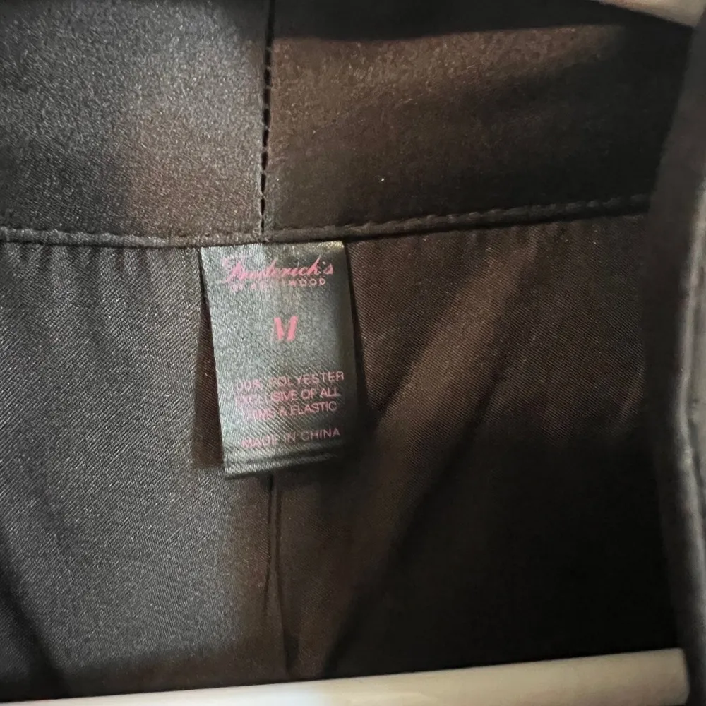 Frederick's of Hollywood Robe Womens Summer Lattice Lacing Robe Medium Black NWT - Image 6