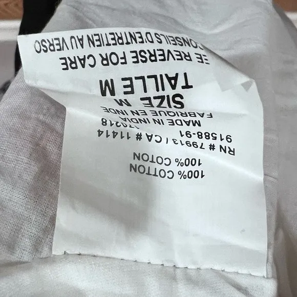 Motherhood Maternity 100% cotton black and white dress size medium - Image 4