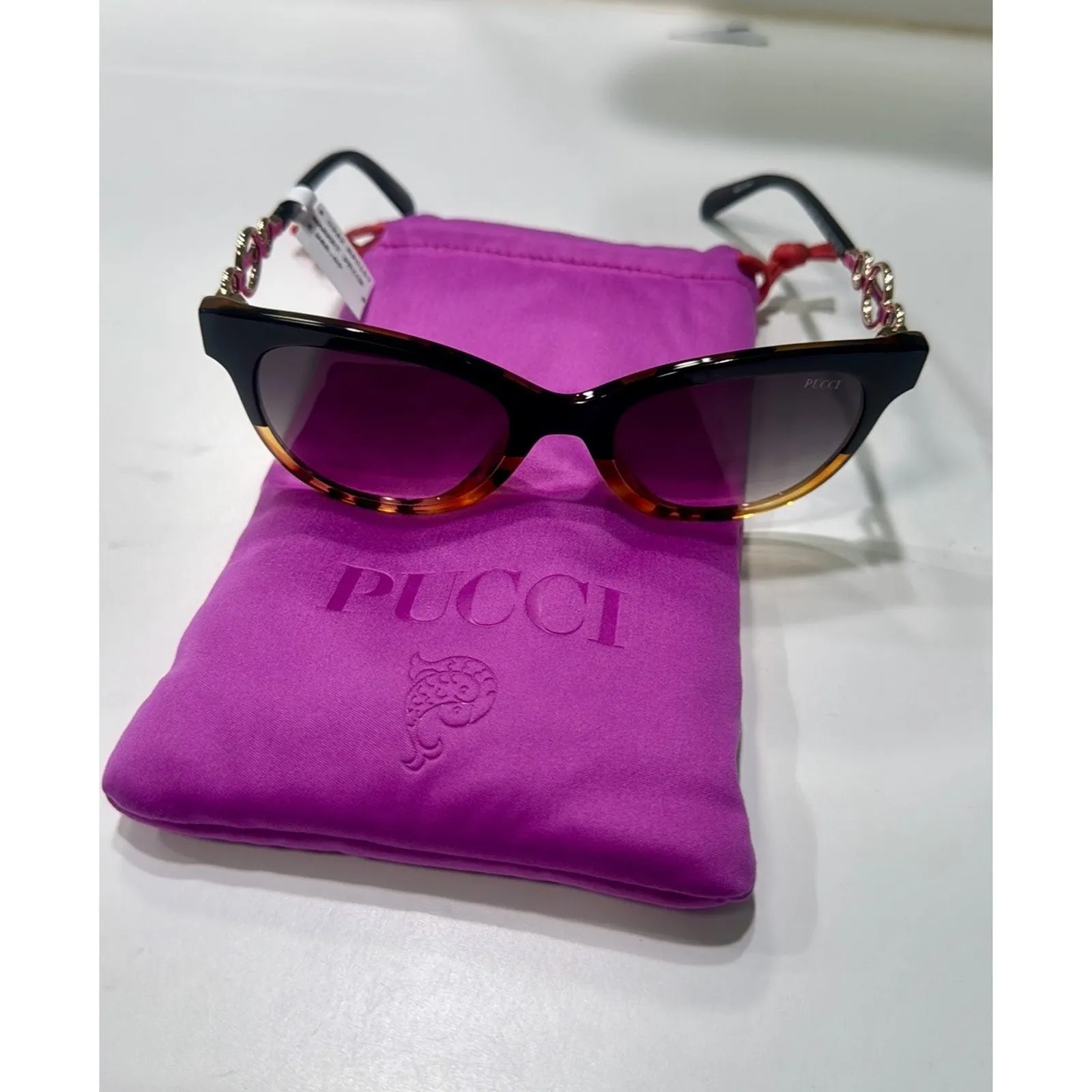 Pucci Cat Eye Sunglasses multi colored - Image 8