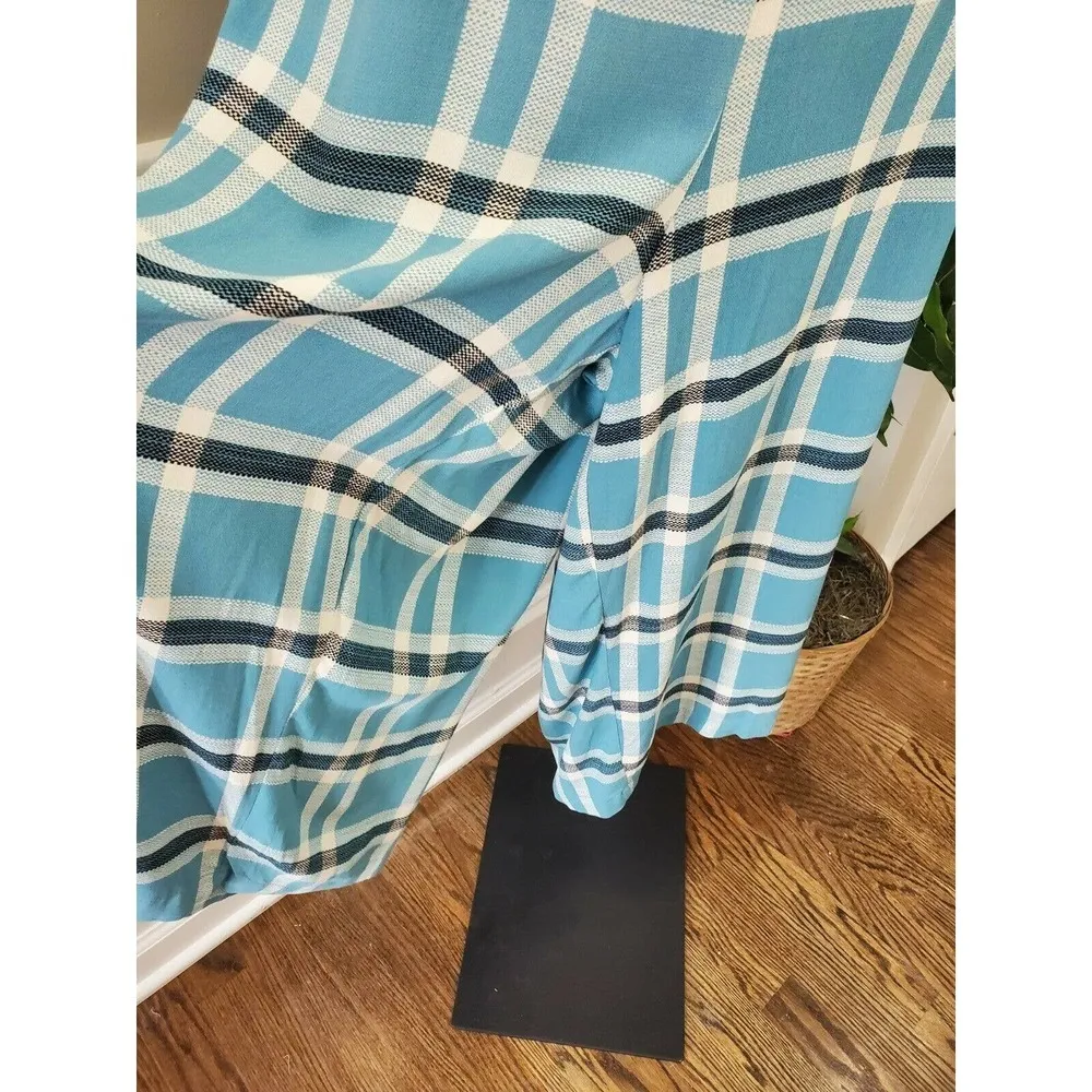 Wild Fable Women's Blue 100% Rayon V-Neck Short Sleeve Casual Jumpsuits Size 2XL - Image 4