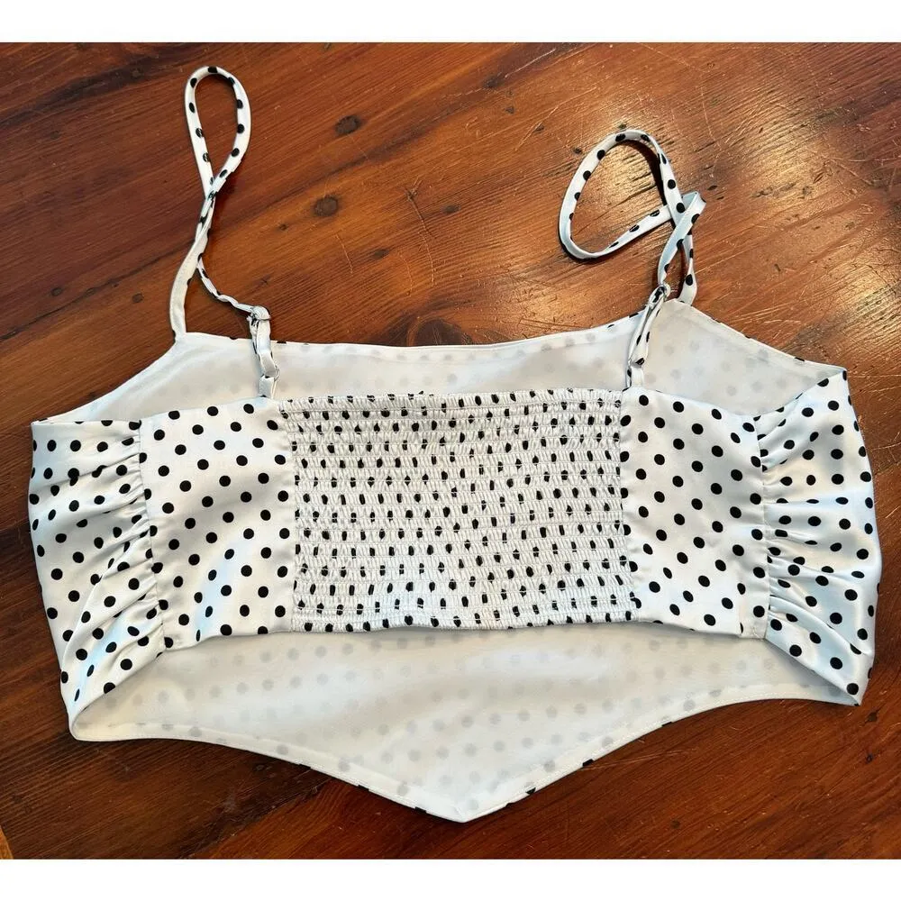 NA-KD Back Smocked Mini Top size - Image 4