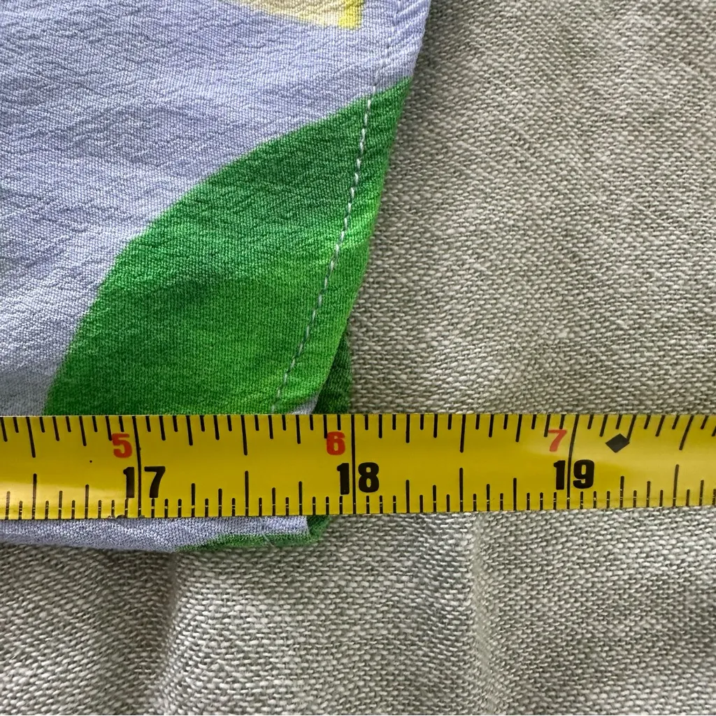 Anthropologie Maeve Lemons Grove Wide Leg Cropped Strapless Jumpsuit Size 6 - Image 9