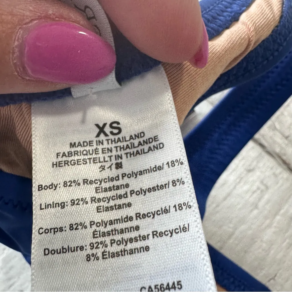 J.Crew Heritage Scoop Neck Bikini Top‎ NWT size XS in Bright Blue - Image 7