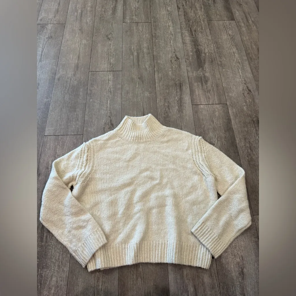 Topshop Cream Turtleneck Sweater - Image 2