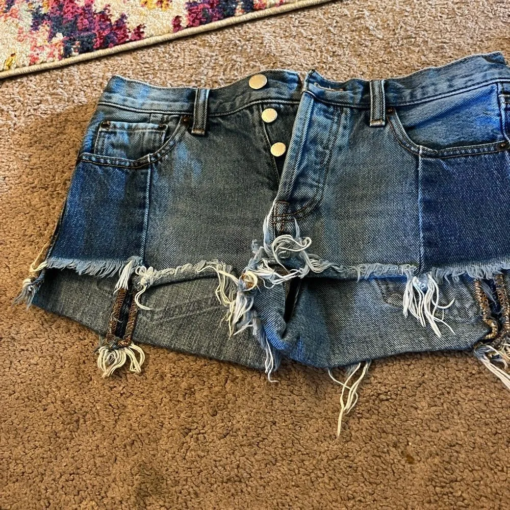 We the free jean shorts 25 - Image 2