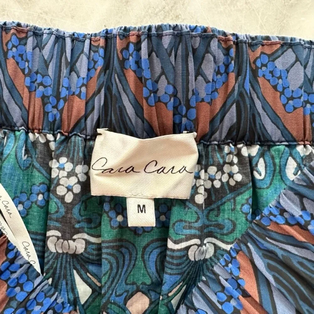 Cara Cara Chase Skirt in Forest Biome Deco Size Medium NEW Maxi Boho A Line Blue - Image 6