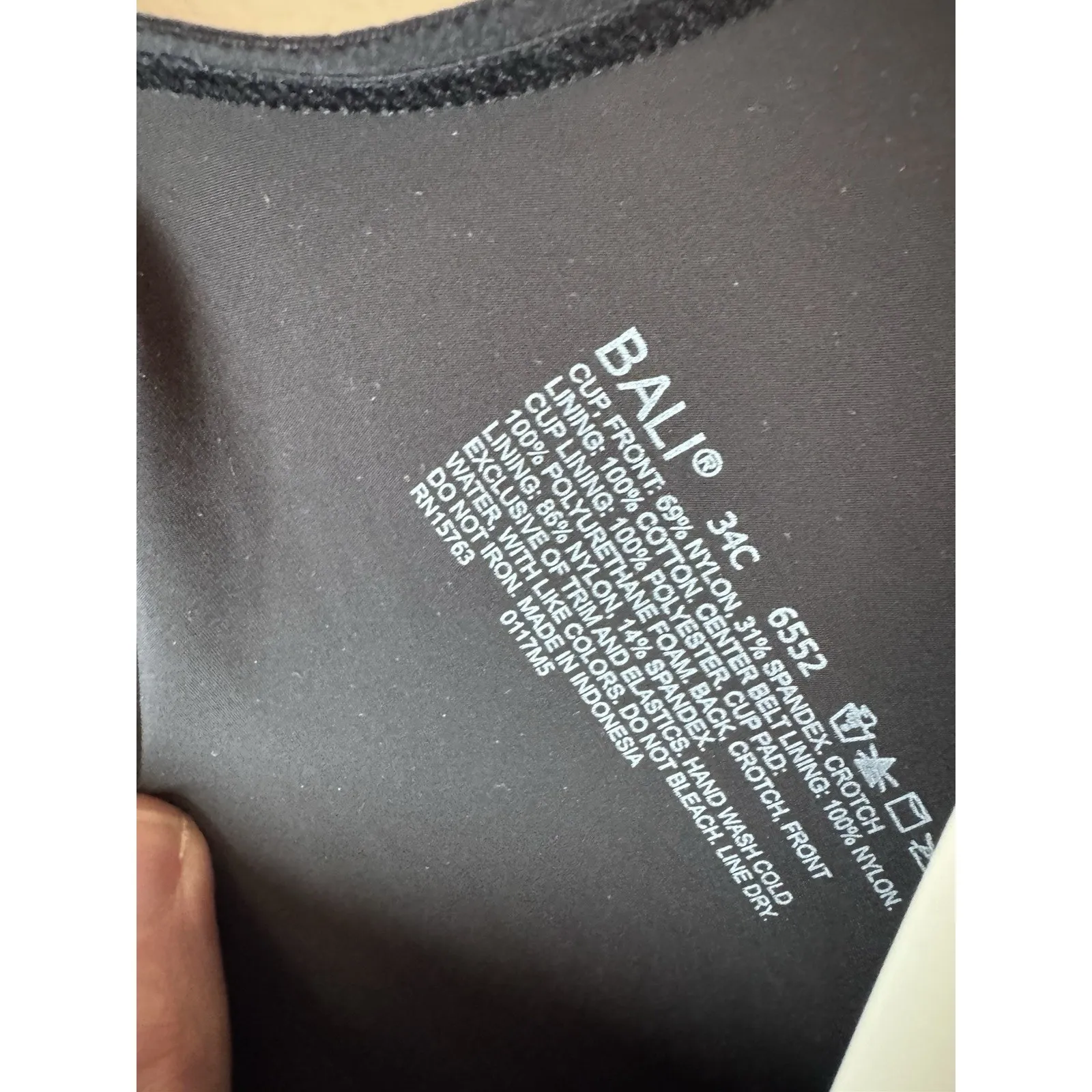 Bali womens Ultra Light Body Briefer Size 34C Shapewear Black NWT $62 - Image 5