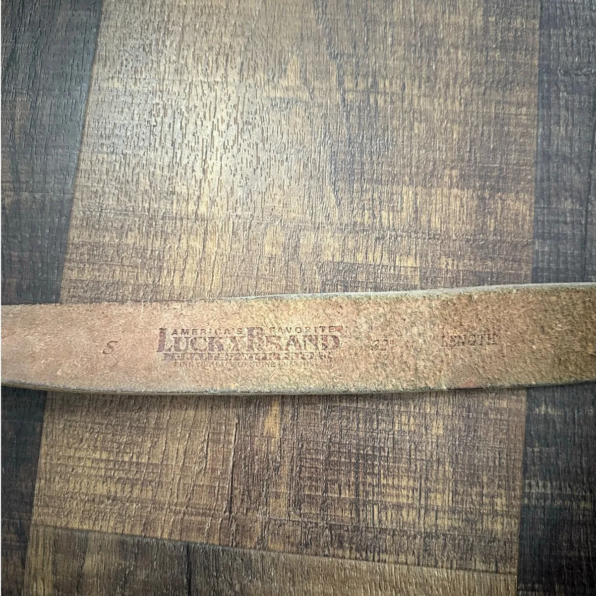 Lucky Brand Floral Embossed Leather Belt Small - Image 5