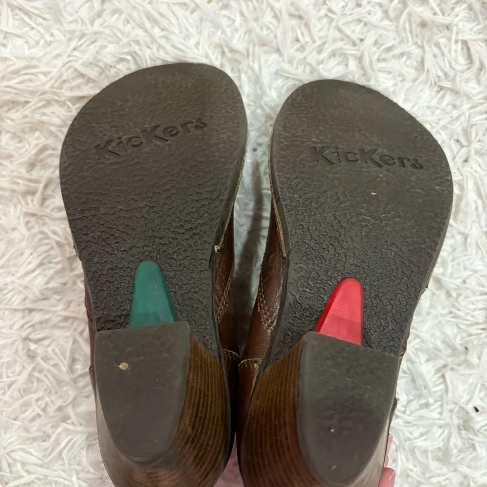 Kickers Soft Leather zip Ankle‎ Boots Booties brown size 9 US - Image 7