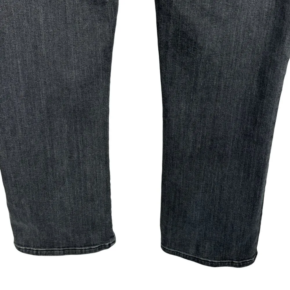 Hudson SZ 31 Bullocks Lace-Up Cropped Boot Jeans Hi-Rise Stretch Pockets Gray - Image 5