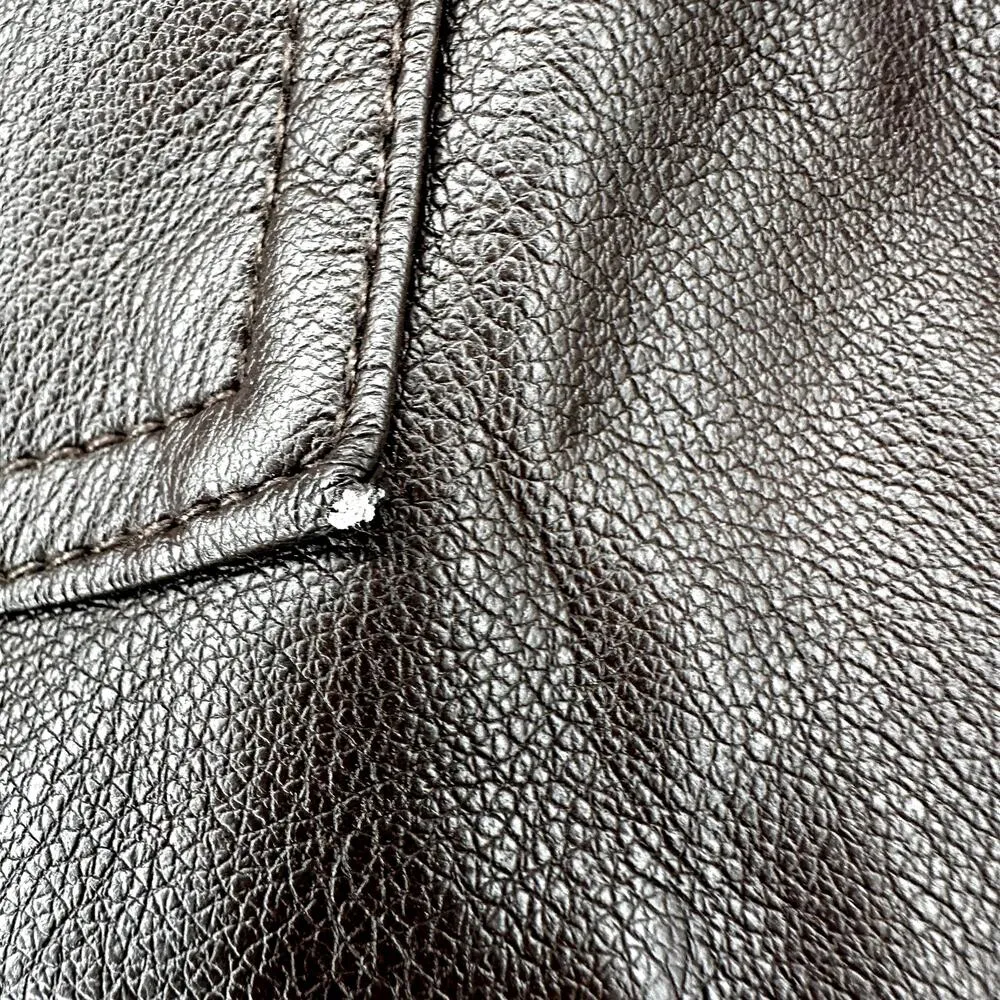 Anthropologie Avec Les Filles Faux Leather Straight Pant High Rise Bronze XSmall - Image 6